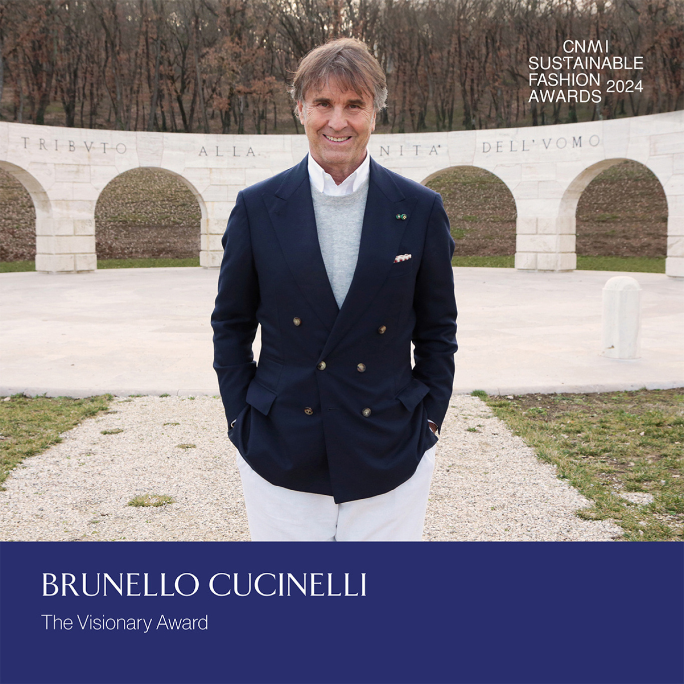 SFA2024 The visionary Award goes to Brunello Cucinelli